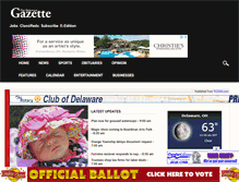 Tablet Screenshot of delgazette.com